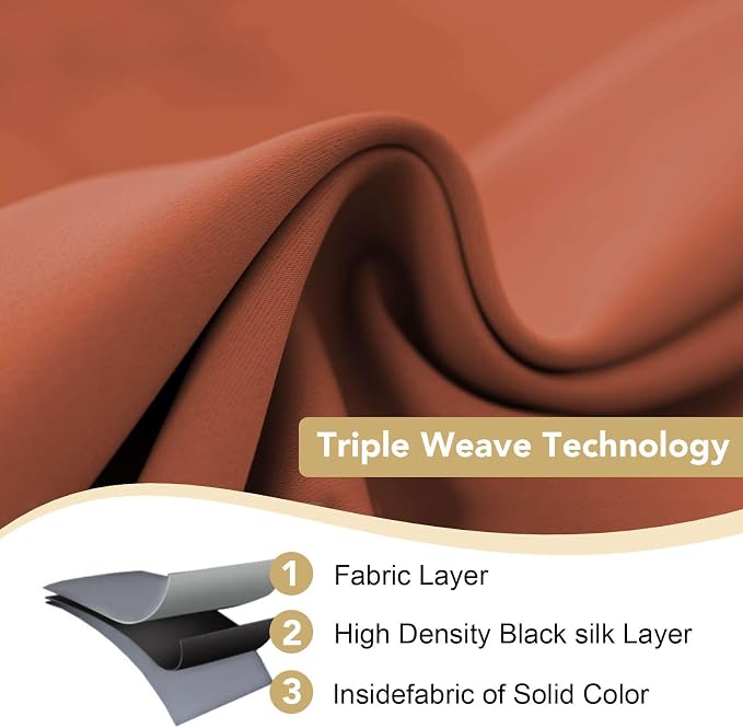 H.VERSAILTEX Thermal Insulated Blackout Window Panels Microfiber - Image 3