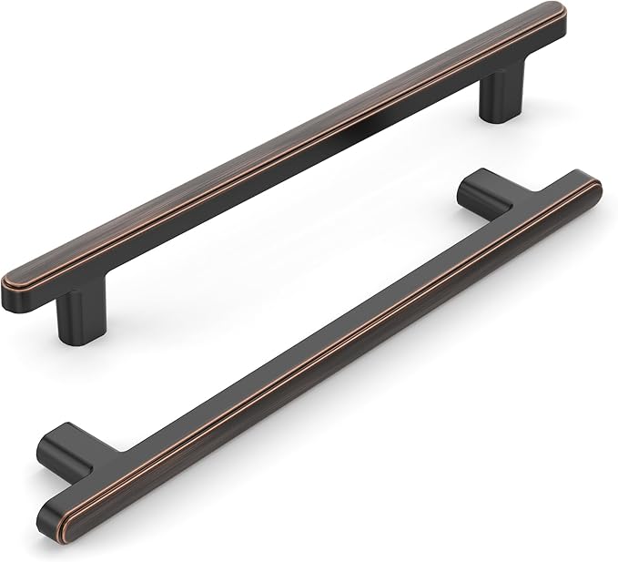10 Pack 6.3 Inch(160mm) Kitchen Cabinet Handles Oil Rubbed Bronze Cabinet Pulls Kitchen Cabinet Hardware Drawer Pulls for Cupboard Wardrobe