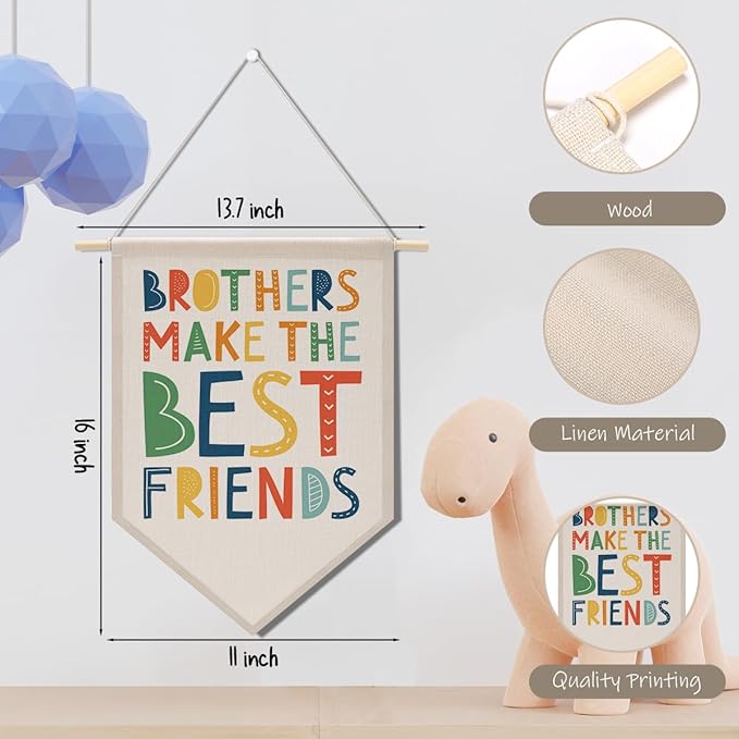 Inspirational Gifts Ideas Boys Room Wall Decor Playroom Wall Decor Canvas Hanging Pennant Flag Banner Wall Sign Decor Gift for Nursery Bedroom Playroom Game Room Front Door Boy Birthday Gift