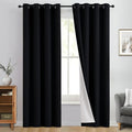 Yakamok Black 100% Blackout Curtains 96 Inches Long by Yakamok