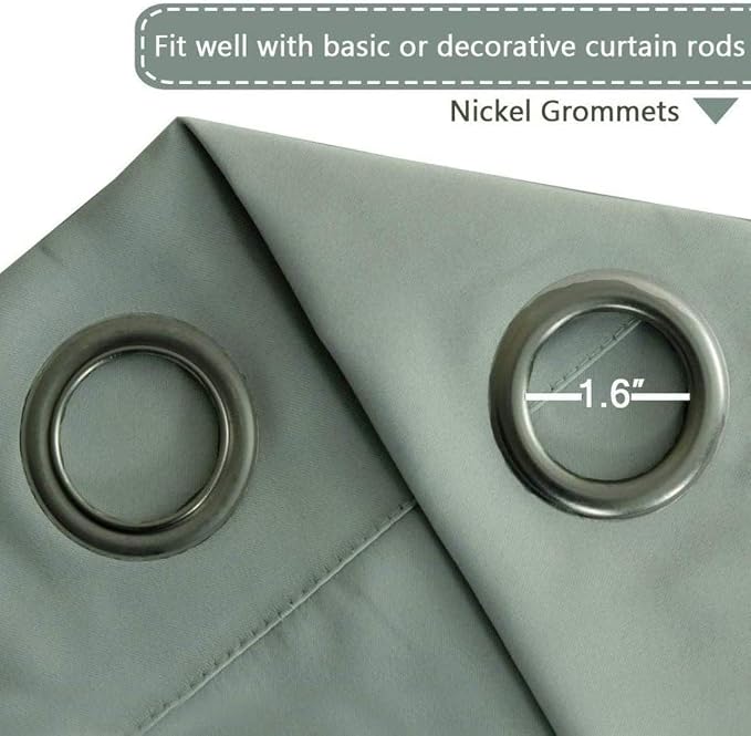 H.VERSAILTEX Blackout Patio Curtains 100 x 90 Inches - Image 4