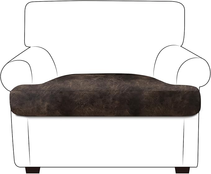 ANARACHON Leather Look Couch Cushion Covers Sofa Seat Slipcovers Sets Couches by ANARACHON