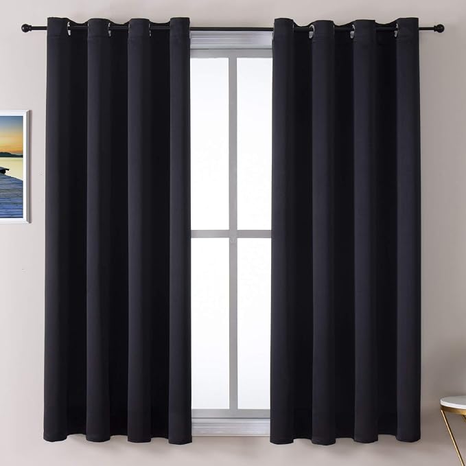 ChrisDowa Blackout Curtains for Bedroom and Living Room 63 Inches Long | 2 by ChrisDowa