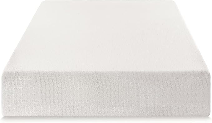 Best Price Mattress 14" Signature Green Tea Memory Foam Mattress, Twin, White