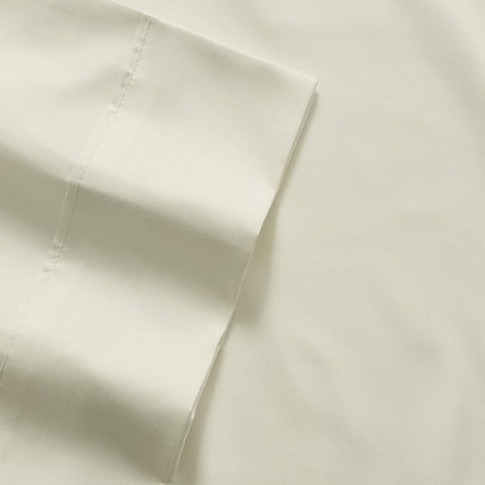 Sweet Home Collection 6 Piece 1500 Supreme Collection Brushed Microfiber Deep Pocket Sheet Set-2 Extra Pillow Cases, Great Value, Split King, Ivory