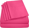 Twin XL Size Bed Sheets - 4 Piece 1500 Supreme Collection Fine Brushed Microfiber Deep Pocket Twin X-Large Sheet Set Bedding - 1 EXTRA PILLOW CASES, GREAT VALUE, Twin XL, Fuschia