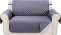 Reversible Loveseat Couch Sofa Covers, Dark Grey | Loveseat Covers by LuxshareHome