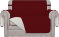 Easy-Going Reversible Couch Cover, Oversized Chair, Christmas Red/Ivory | by Easy-Going