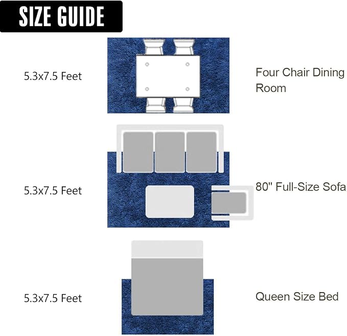 LOCHAS Area Rugs Fluffy Living Room Carpets - Image 8