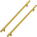JOY DECOR 45 Pack Cabinet Handles, Gold Cabinet Pulls, 10 in Hole Center Kitchen Cabinet Handles, Stainless Steel T Bar Handles for Dresser Drawers