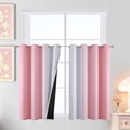 Pink and Greyish White Ombre Blackout Curtains by ESTELARTEXTILER