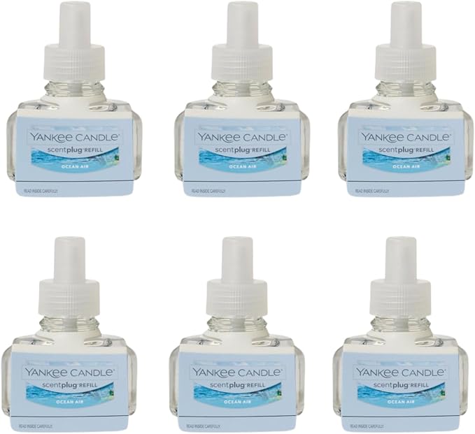 Yankee Candle Scent Plug Refill, Ocean Air (Pack of 6)