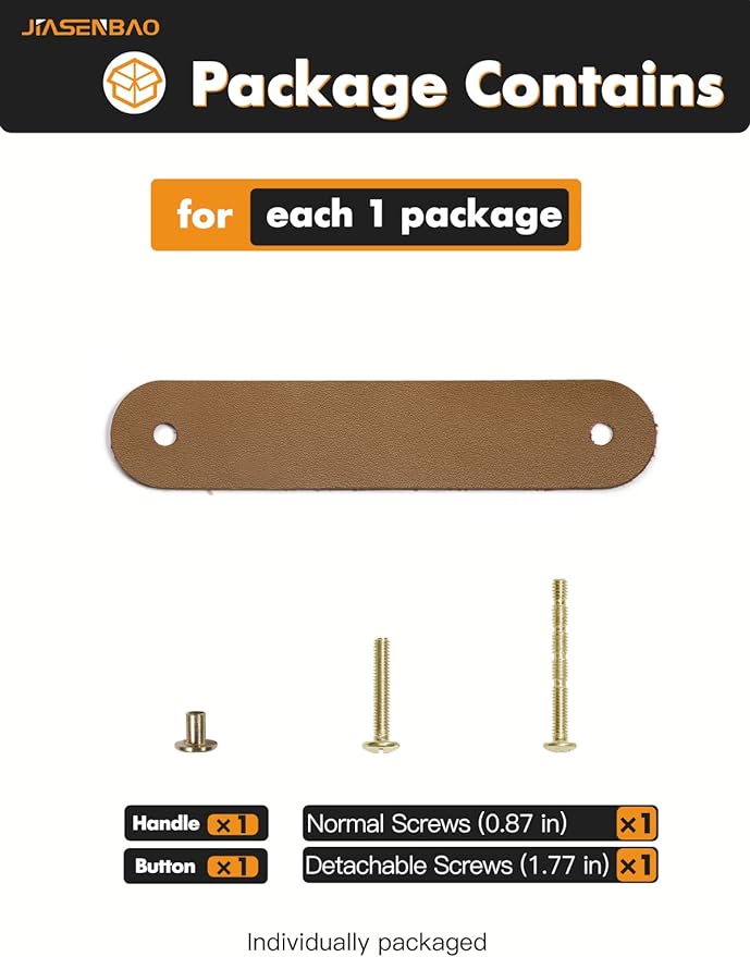 Brown Leather Drawer Pulls 12 Pack Leather Handles Cabinet knobs for Kitchen Cabinet Drawers Bathroom Dressers