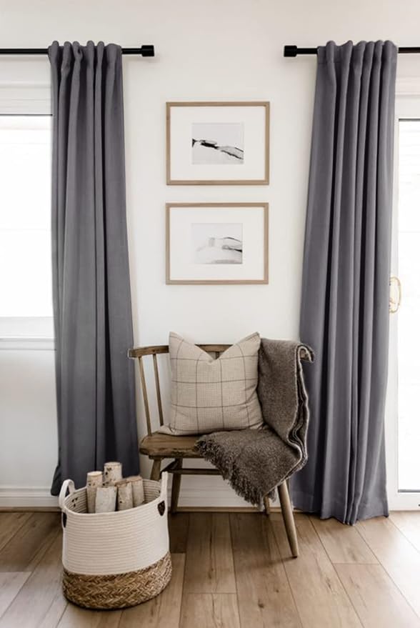Faux Linen Total Blackout Curtains - Image 6