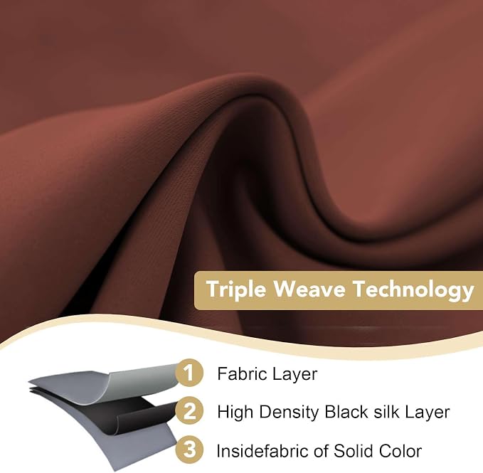 H.VERSAILTEX Thermal Insulated Blackout Window Panels Microfiber - Image 3
