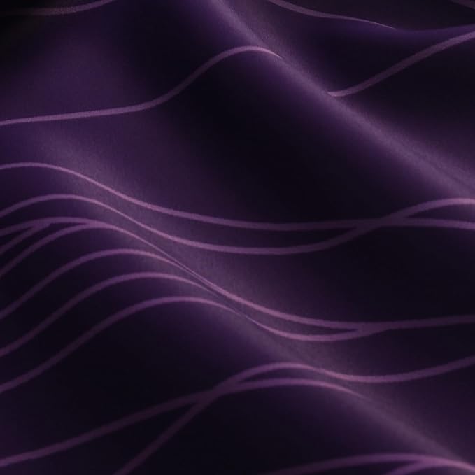 Purple and Greyish White Ombre Blackout Curtains - Image 9