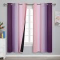 Pink and Purple Ombre Blackout Curtains by ESTELARTEXTILER