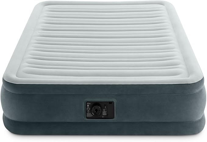 Intex Comfort Plush Mid Rise Dura-Beam Airbed with Built-in Electric Pump, Bed Height 13", Full