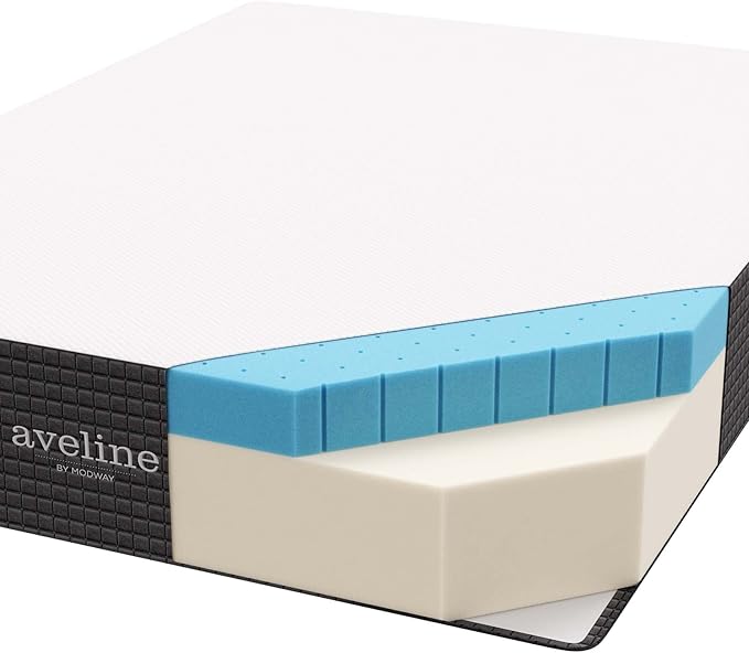 Modway Aveline 12” Gel Infused Memory Mattress with CertiPUR-US Certified Foam King Mattress