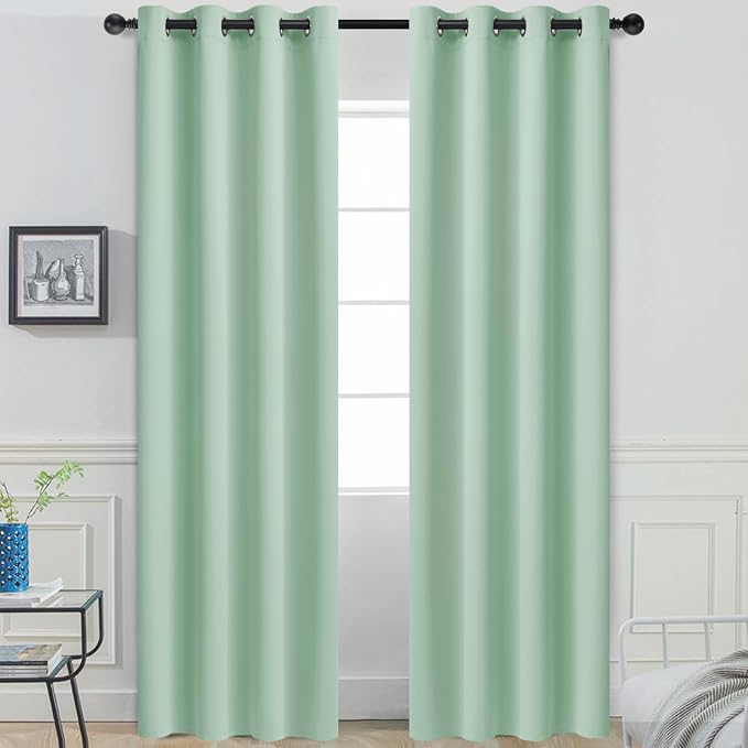 Yakamok Room Darkening Curtains 52x96 inch Light Sage Green-Living Room | 2 by Yakamok