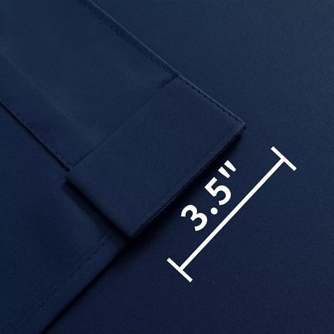 Joydeco Blackout Curtains 108 Inches Long, Thermal Insulated Black Out Curtains - Image 4