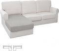 XINEAGE Chaise Cover for L Shaped Sofa, Sectional Couch Covers for Pets by XINEAGE