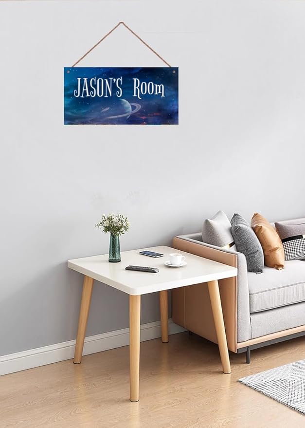 Personalized Sign Stars Wall Art Decoration Exquisite Decorative Signs For Little Man Cave Custom Name for Kids Room Wall Art Decor Outer Space Themed Nursery Decor For Boys Bedroom
