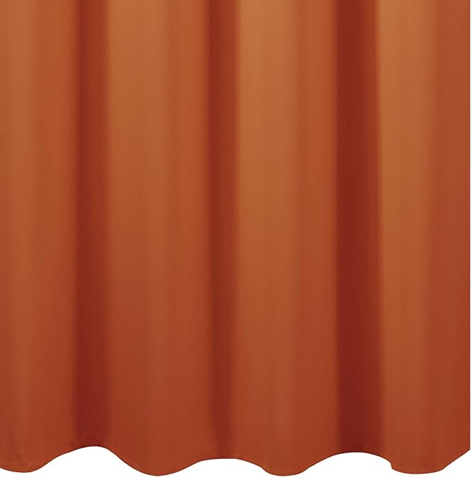 Orange Blackout Curtains 52 x 54 Inch Length/Set of 2 Curtain Panels/Thermal - Image 9