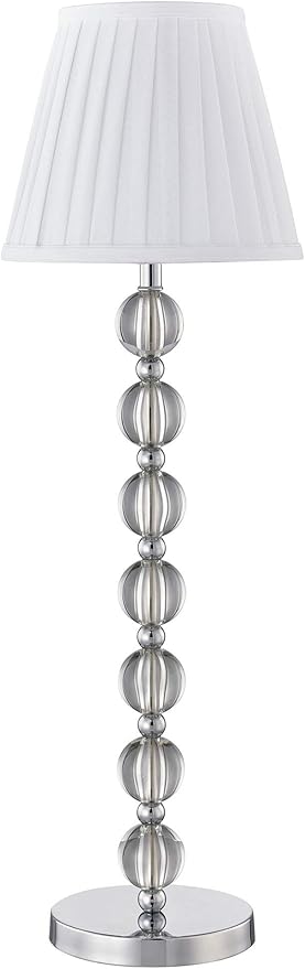 Agata Tall Table Lamp – Sleek Modern Desk Lamp for Bedrooms & Living Rooms, Compact Luxury Lighting (10" x 10" x 32")