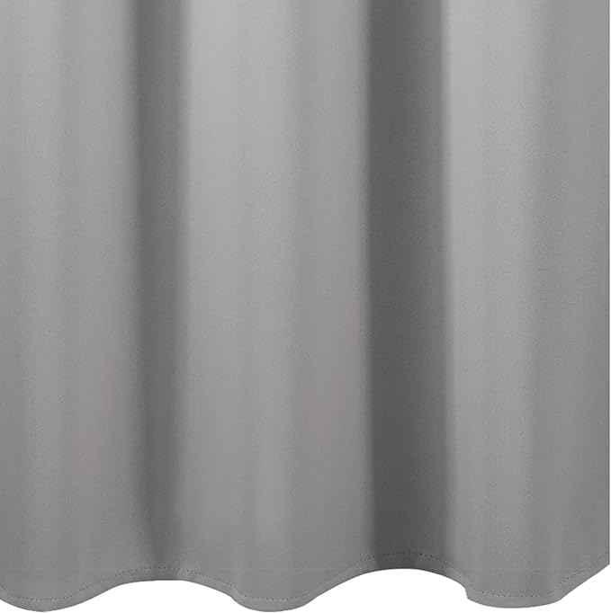 Blackout Curtains 38 x 84 inch/Light Grey Curtains Set of 2 Panels/Thermal - Image 9