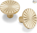 5 Pack Kitchen Cabinet Knobs Round Sunflower Dresser Knob Modern Drawer Hardware Cupboard Handles Furniture Knob for Bathroom Single Hole Knobs for Wardrobe Brushed Gold TYH-BG-K5