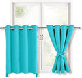 Blackout Curtains for Bedroom, 52 x 30 Inch, 2 Panels | Thermal Insulated & by Hiasan