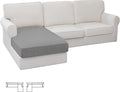 Easy-Going Stretch 1 Piece Chaise Lounge Cushion Slipcover | Sectional Couch by Easy-Going
