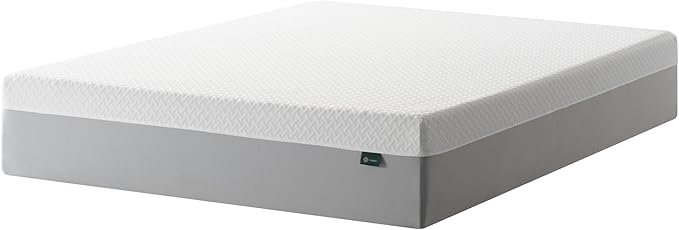 ZINUS 12 Inch Green Tea Essential Memory Foam Mattress [New Version], Queen, Fiberglass Free, Medium Feel, Breathable Airflow Memory Foam, Certified Safe Foams & Fabric, Mattress in A Box