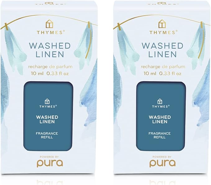 Thymes Washed Linen Pura Smart Home Plug-in Diffuser Refills - Pack of 2