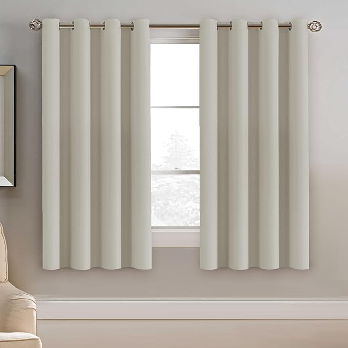 H.VERSAILTEX Window Treatment Blackout Curtains 63 inches Length, Thermal by HVERSAILTEX