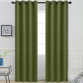Yakamok Room Darkening Curtains 52x96 inch Length Olive Green-Living Room | 2 by Yakamok
