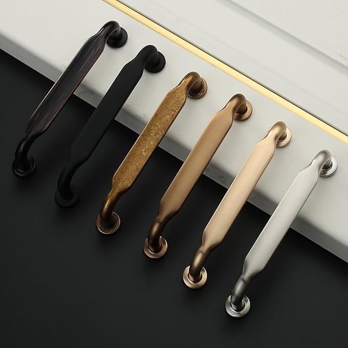 Asidrama 30 Pack 5 Inch(128mm) Champagne Bronze Kitchen Cabinet Handles, Cabinet Pulls Kitchen Cabinet Hardware for Cupboard Drawer Pulls