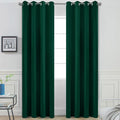 Yakamok Room Darkening Curtains 52x90 inch Length Dark Green-Living Room | 2 by Yakamok