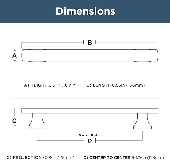FRANKLIN BRASS Tiered Foot (10-Pack) Cabinet Handles 5-1/16" Hole Center Pulls | Satin Nickel Hardware Kitchen Door, Drawers, Dressers, Furniture P49574C-SN-B