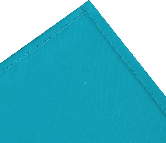 Blackout Curtains 66 x 54 Inch Long Teal Curtains Set of 2 Panels Room - Image 7
