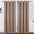 Blackout Curtains 52 x 120 Inch Long Cappuccino Curtains Set of 2 Panels Room by Lemomo