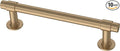 Franklin Brass - Francisco Champagne Bronze Gold Cabinet Handles 4 Inch (4") Hole Center Pulls | Easy Install, Durable Hardware for Kitchen Cabinet Door, Drawers, Dresser Pull, Furniture (10 Pack)
