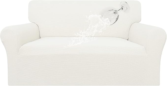 Easy-Going 100% Waterproof Loveseat Couch Cover Stretch Jacquard Sofa Cover | by Easy-Going