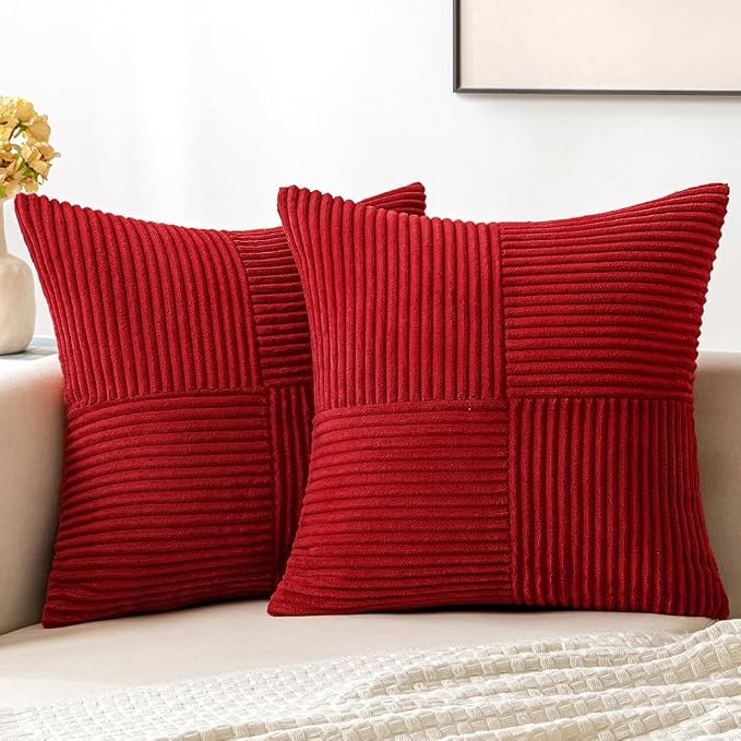 MIULEE Christmas Red Decorative Throw Pillow Covers - Image 9