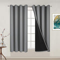 Yakamok Grey Blackout Curtains 54 Inches Long by Yakamok