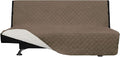 Easy-Going Reversible Couch Cover, Large Futon Sofa, Camel/Ivory | Machine by Easy-Going