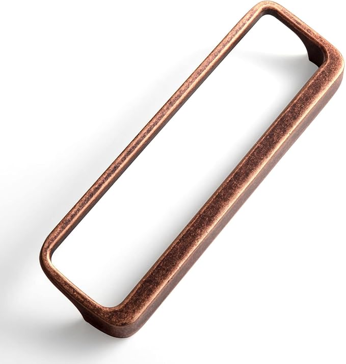 Goo-Ki Antique Copper Cabinet Pulls with Hole Center 5''(128MM),Retro Zinc Alloy Drawer Pulls for Drawer,Wardrobe,Cupboard,6 Pack