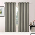 Yakamok Room Darkening Curtains 52x72 inch Length Taupe-Living Room | 2 panels by Yakamok