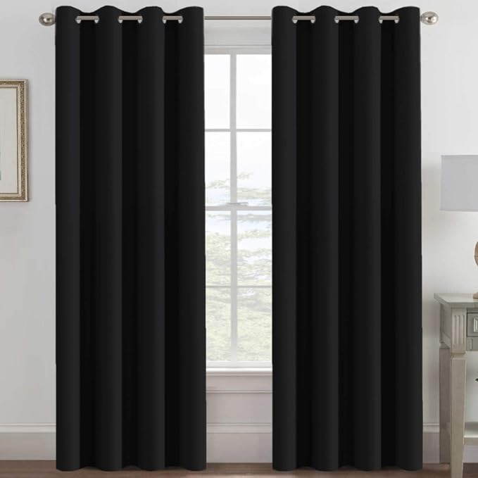 H.VERSAILTEX Blackout Curtains for Bedroom Black Out Curtains 120 inch Thermal by HVERSAILTEX